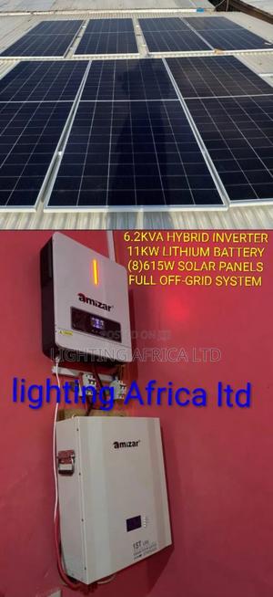 Perfect 6.2kva Inverter -11.77kwh Lithium Battery(8)615w Solar Package - main view