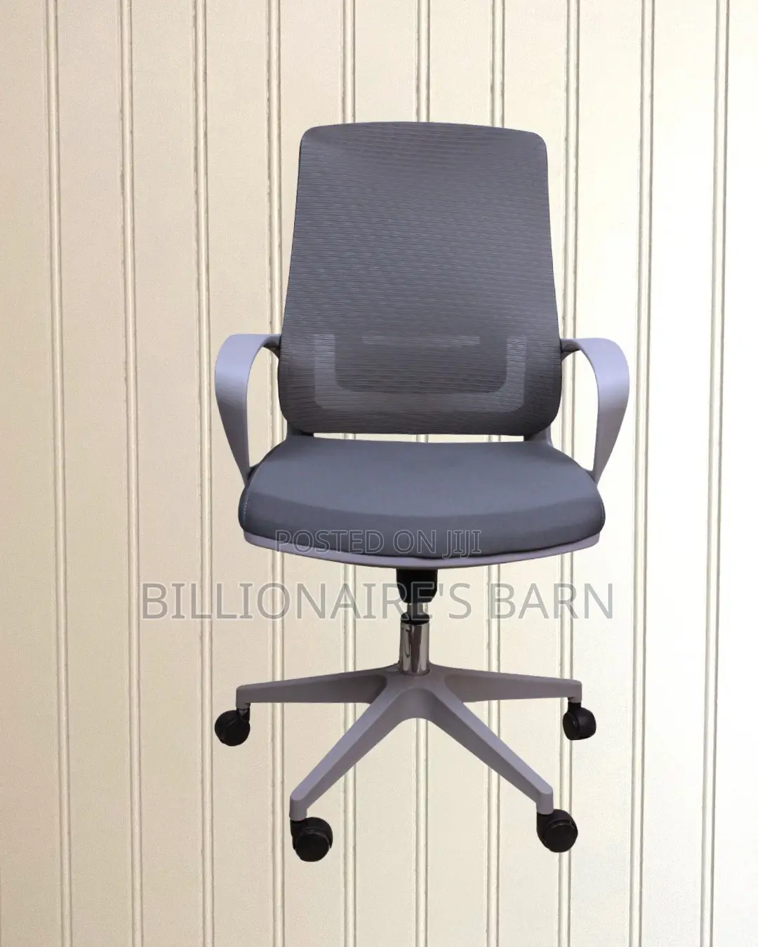 Grey Ergonomic Mesh Office Chair | Sleek Mesh Backrest