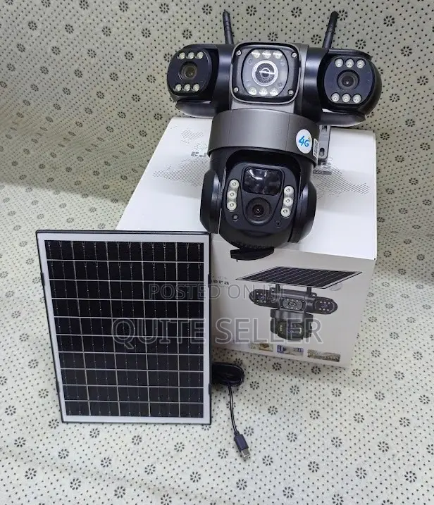3 Screen V380 Triple Lens 4g Floodlight Camera – Smart Security Camera