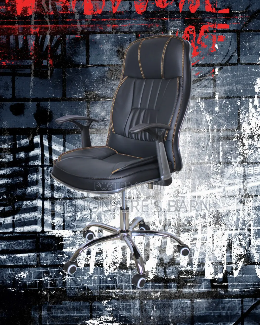 Executive Leather Office Chair | Modern Lumbar Support
