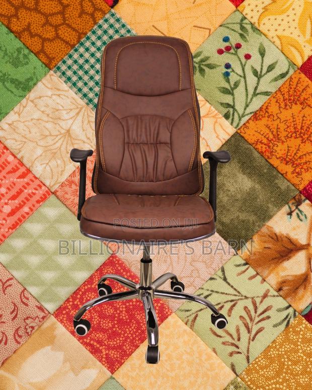 Ergonomic Executive Leather Chair (Imported) — Restocked! - thumbnail 2
