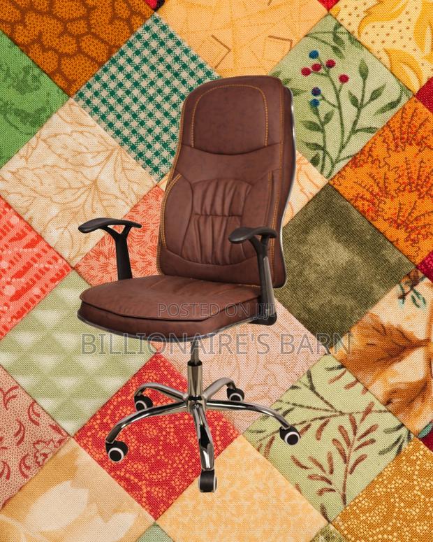 Ergonomic Executive Leather Chair (Imported) — Restocked! - thumbnail 3