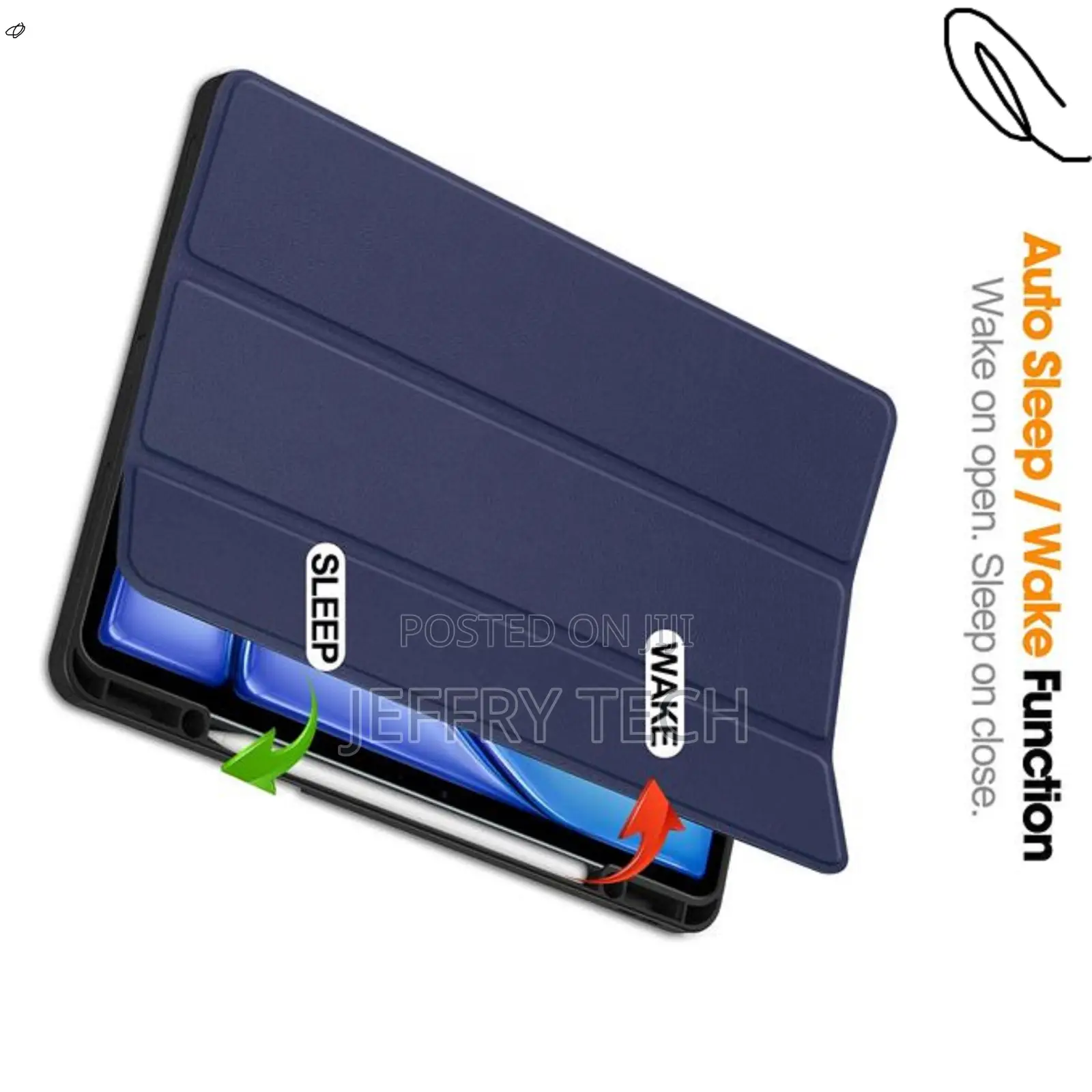 Aqwer Navy Blue Flip Case Cover for Lenovo P11 2nd Gen – Smart