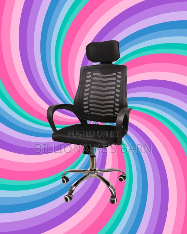 Ergonomic Secretarial Mesh Chair | Adjustable Height - thumbnail 3