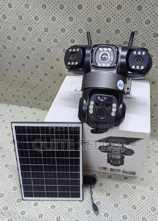 Tripple Lens 4g Outdoor Low Powered Camara Pir Humanoid Detection CCTV