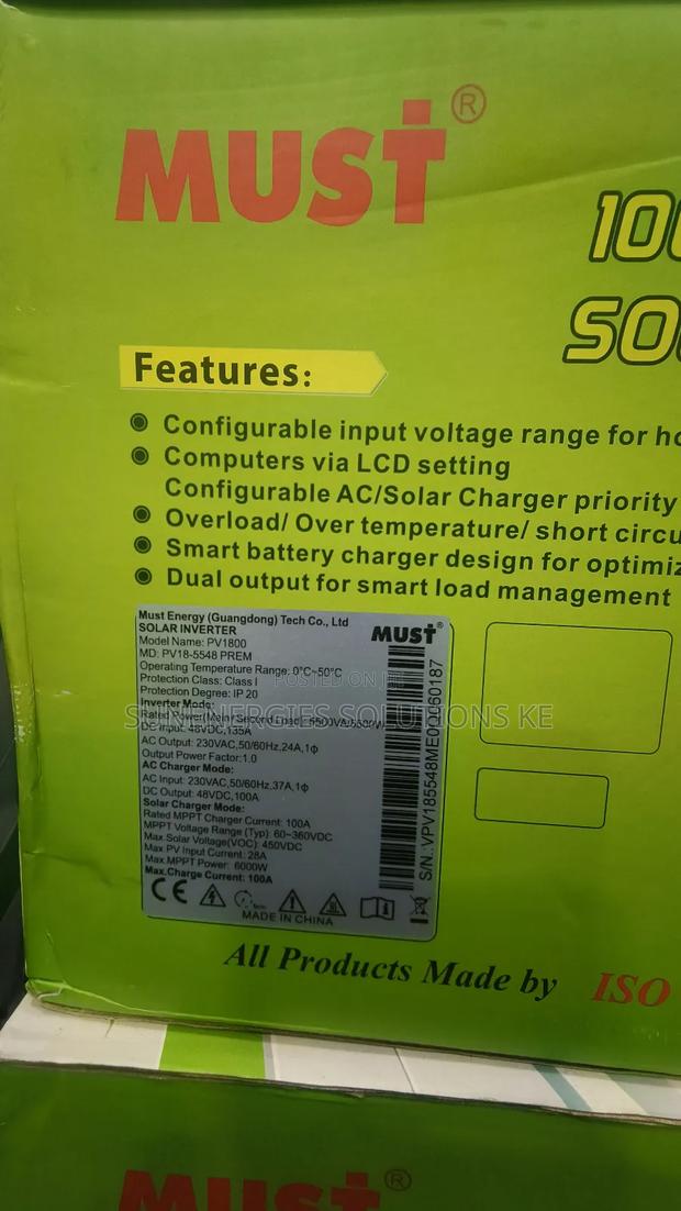 5.5kw 48v Must Hybrid Inverter - thumbnail 2