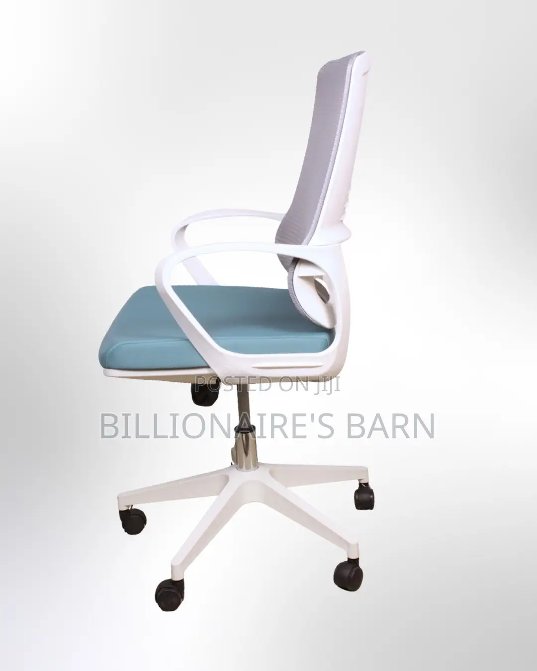 White Ergonomic Mesh Office Chair | Sleek Steel Frame