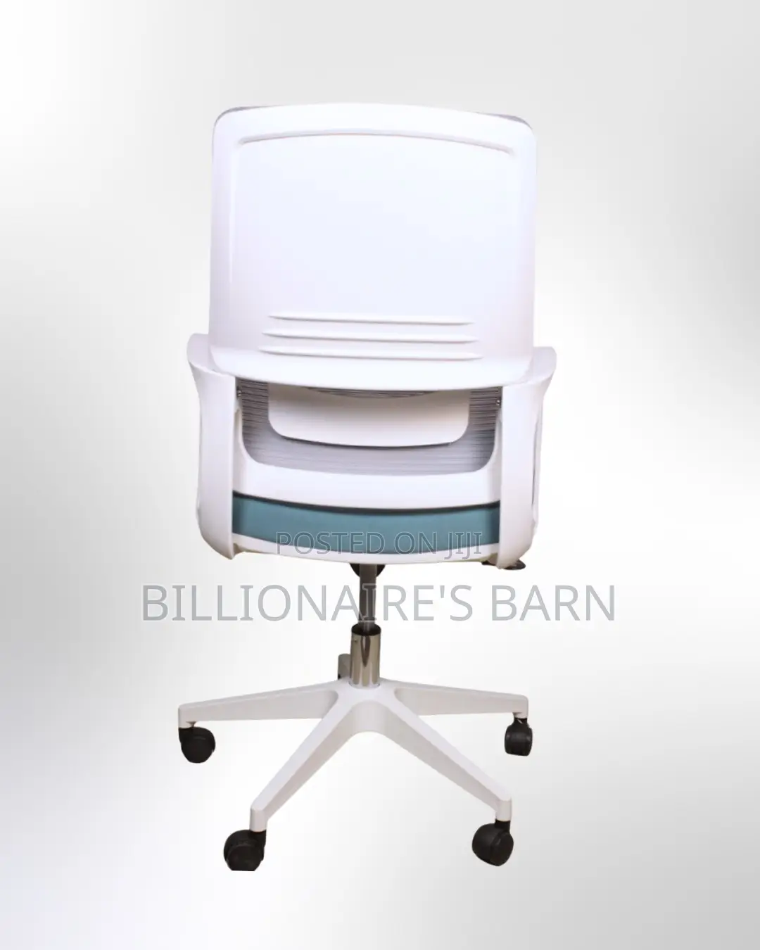White Ergonomic Mesh Office Chair | Sleek Steel Frame