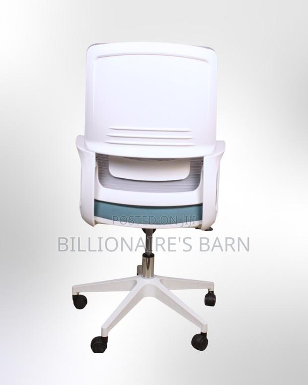 White Ergonomic Mesh Office Chair | Sleek Steel Frame - thumbnail 2