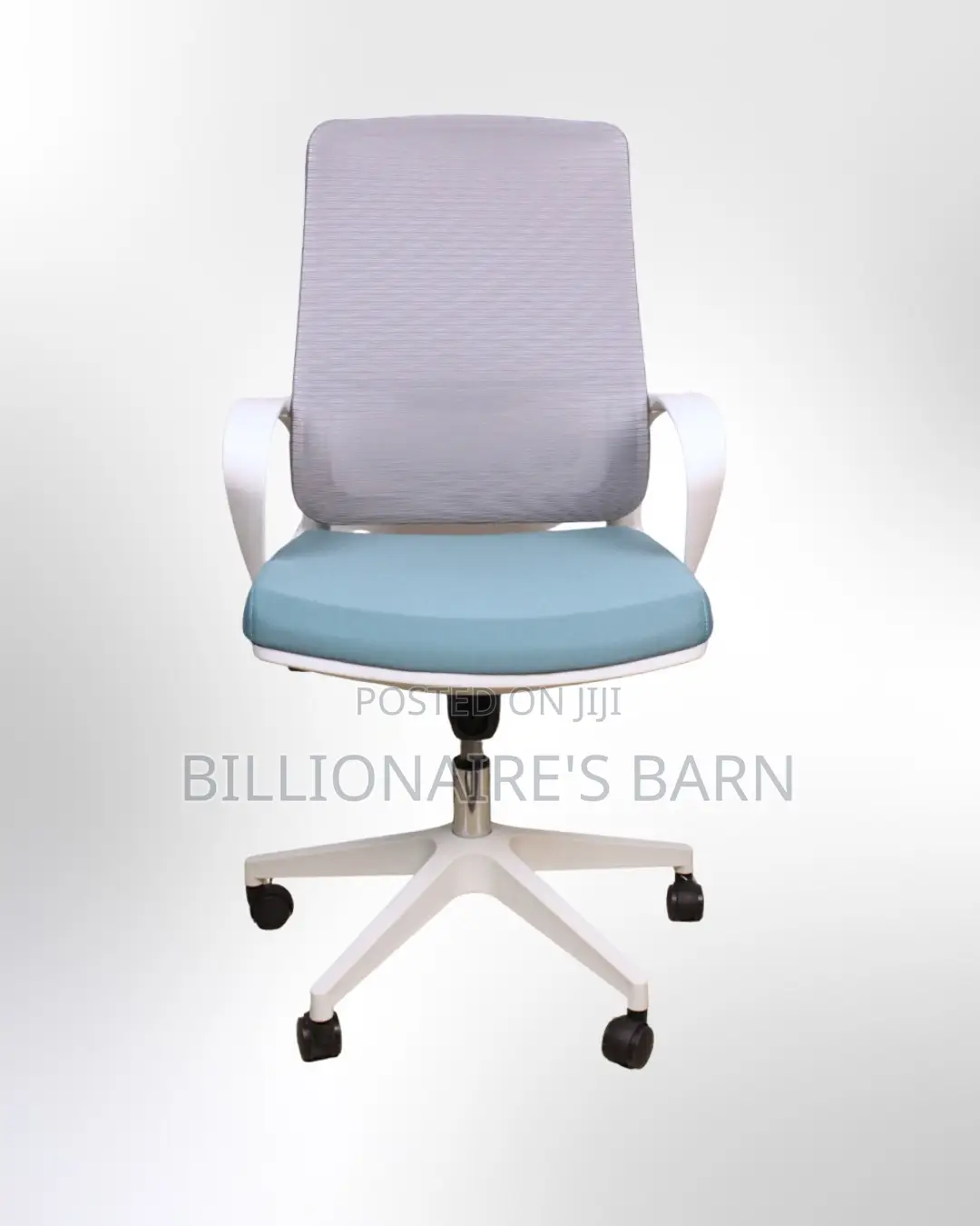 White Ergonomic Mesh Office Chair | Sleek Steel Frame