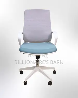 White Ergonomic Mesh Office Chair | Sleek Steel Frame