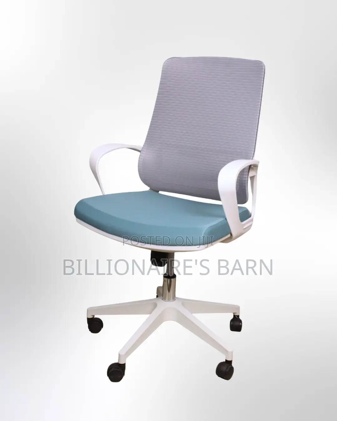 White Ergonomic Mesh Office Chair | Sleek Steel Frame