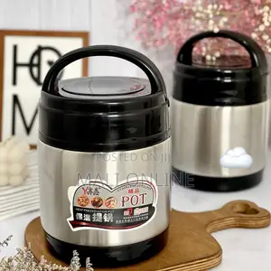 1000ml Stainless Steel Thermos Food Flask 2 Tier Insulated Lunch Box