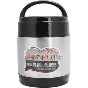 1000ml Stainless Steel Thermos Food Flask 2 Tier Insulated Lunch Box