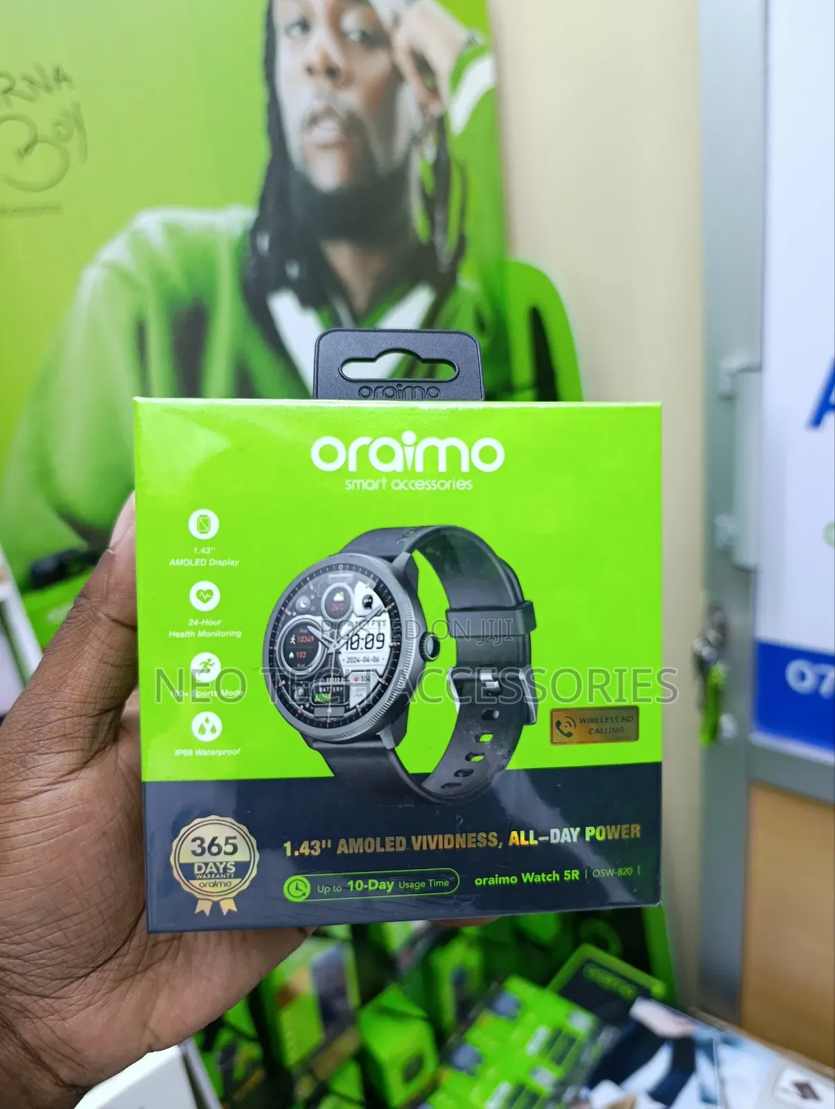 Oraimo Watch 5r 1.43'' Amoled Ip68 Smart Watch