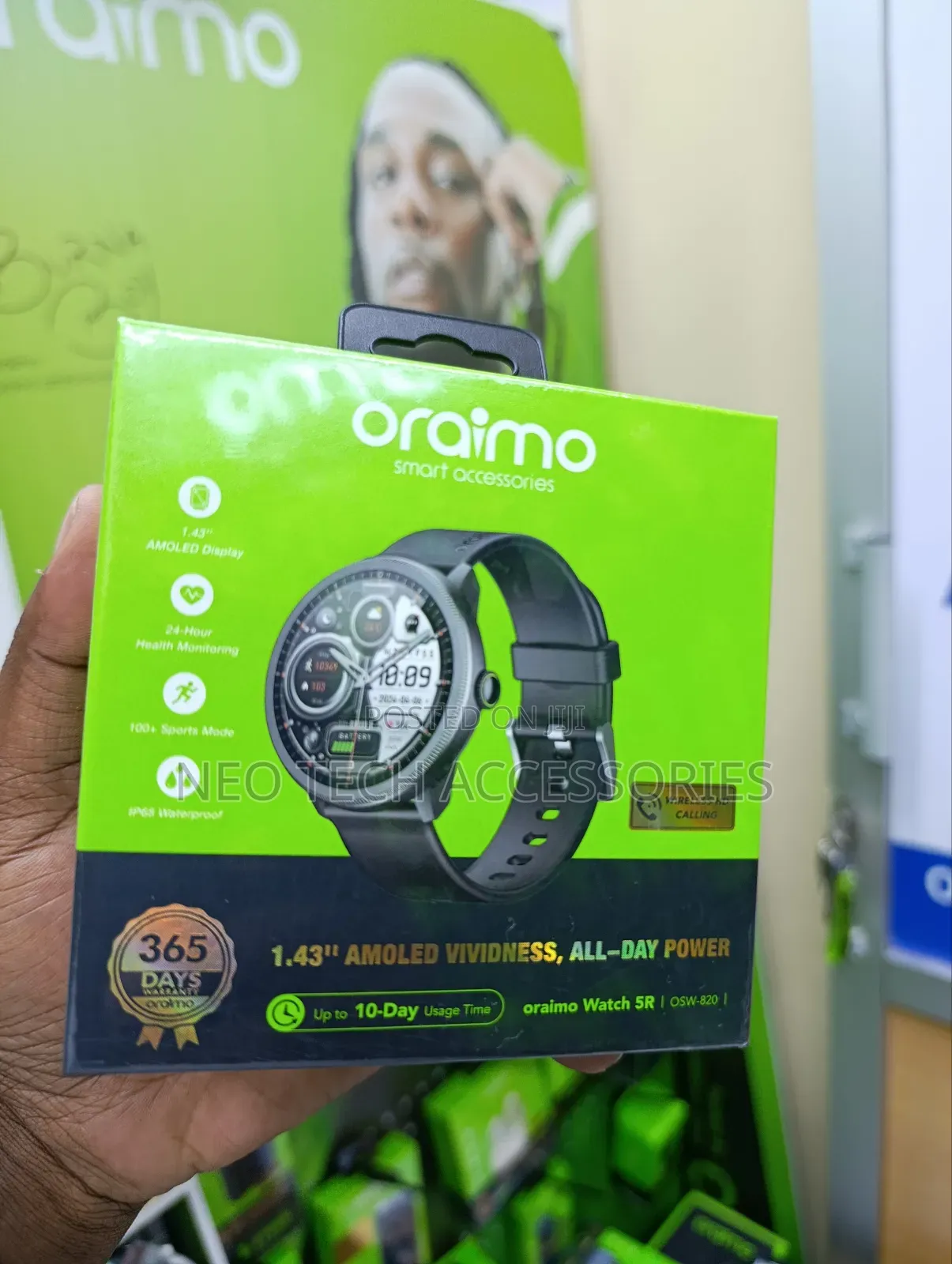 Oraimo Watch 5r 1.43'' Amoled Ip68 Smart Watch