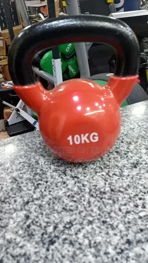 10kg Kettlebell Heavy Duty Iron With Vinyl Coating Surface Protection