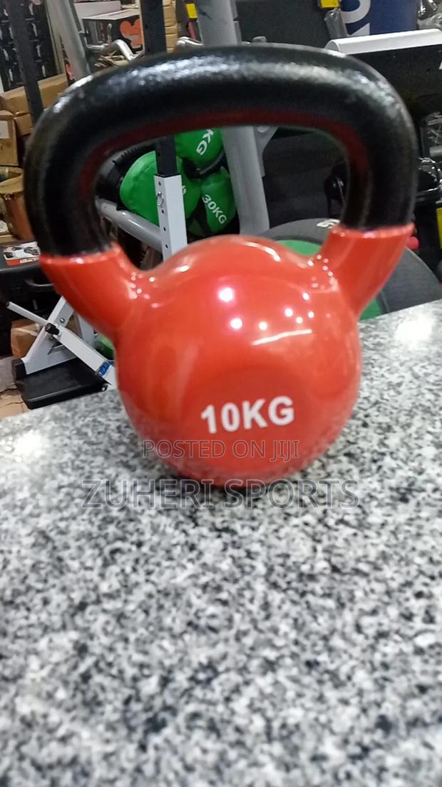 10kg Kettlebell Heavy Duty Iron With Vinyl Coating Surface Protection
