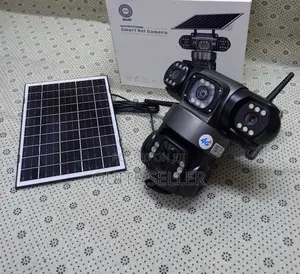 12 Mp Full Hd Tripple Lens 4g Solar Powered CCTV Camera- Two-Way Audio