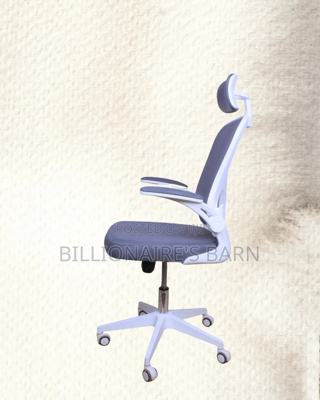 Pro-Grade White Ergonomic Office Chair | Nylon Castors