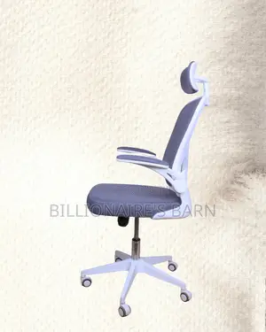 Pro-Grade White Ergonomic Office Chair | Nylon Castors
