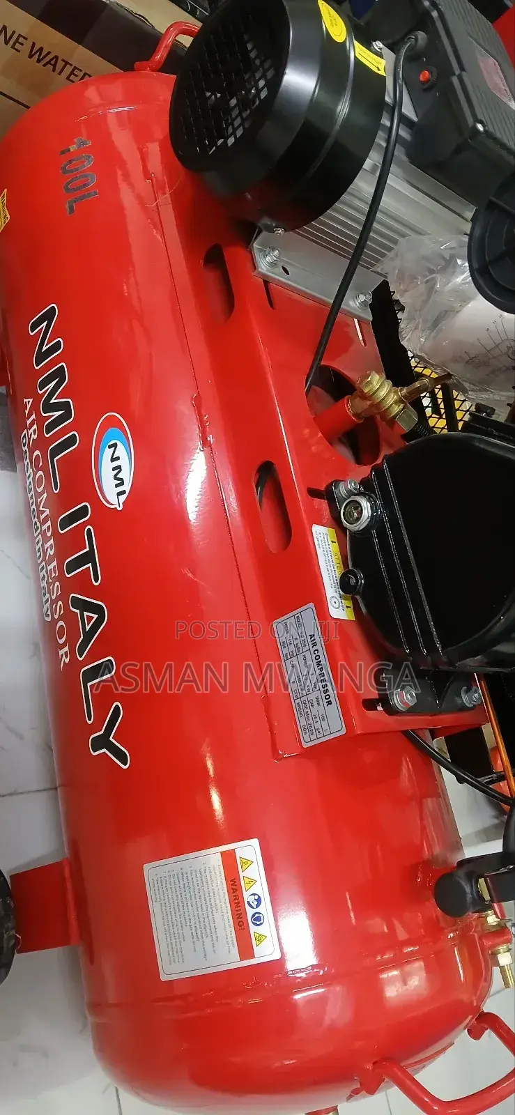 Air Compressor for Industrial Applications 100l