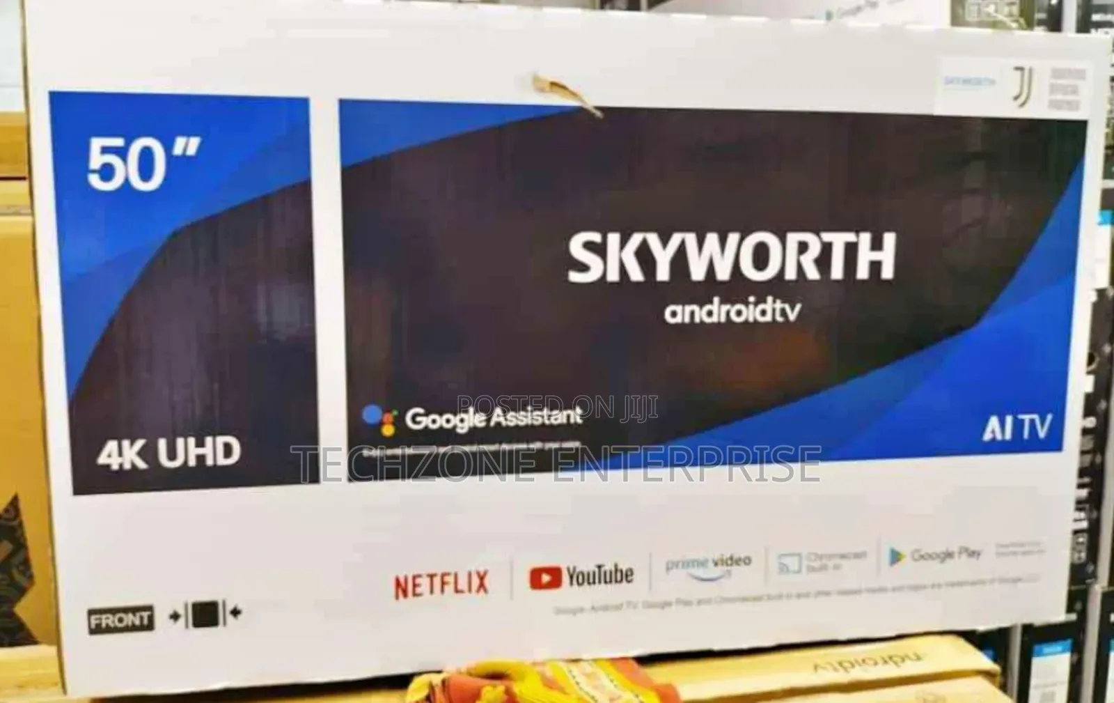 Skyworth 50′′ 50g3a Uhd Google Frameless Tv