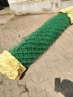 Green PVC Coated Chain Link - main view