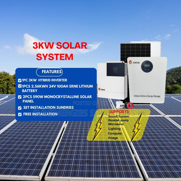 3kw 24v Srne Solar System - main view