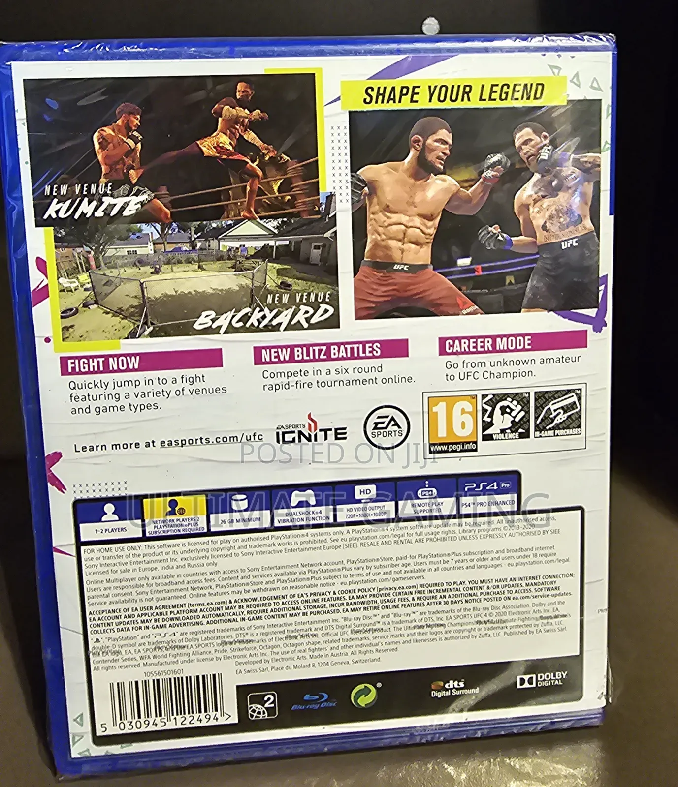 Playstation 4 Ufc 4 Ps4 New