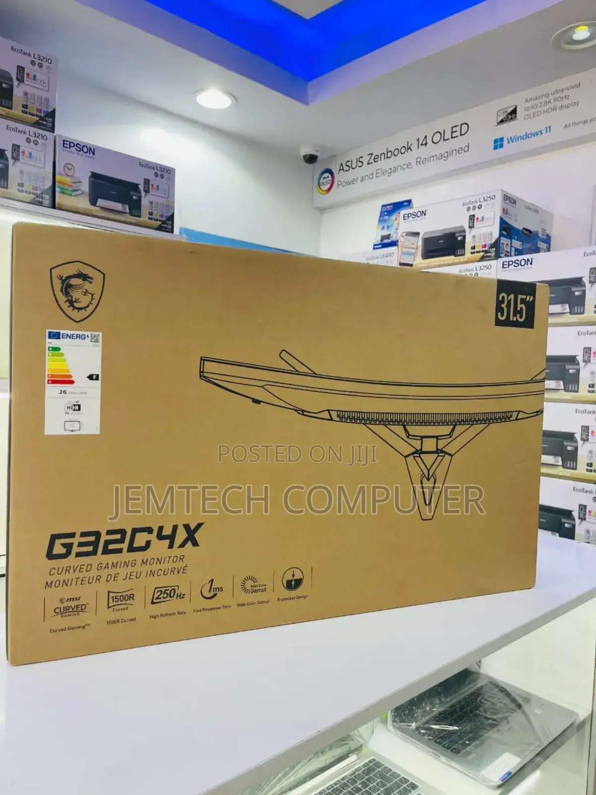 Msi G32c4x 32" Full Hd 250hz Curved Gaming Monitor