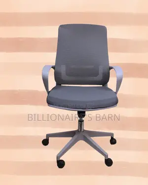 Heavy-Duty Grey Ergonomic Mesh Office Chair