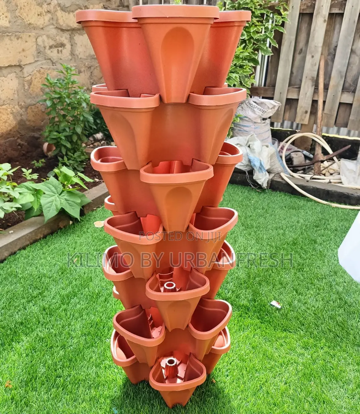 Stackable Vertical Planter Pots 10 Units