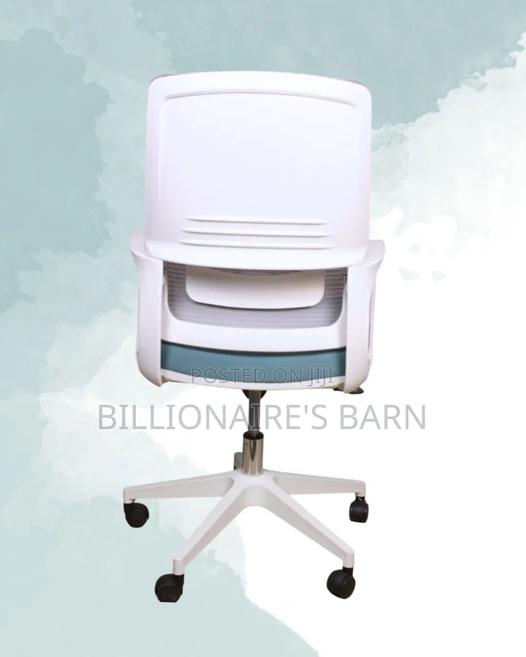 White Ergonomic Mesh Office Chair | Ergonomic High-Density Foam Seat