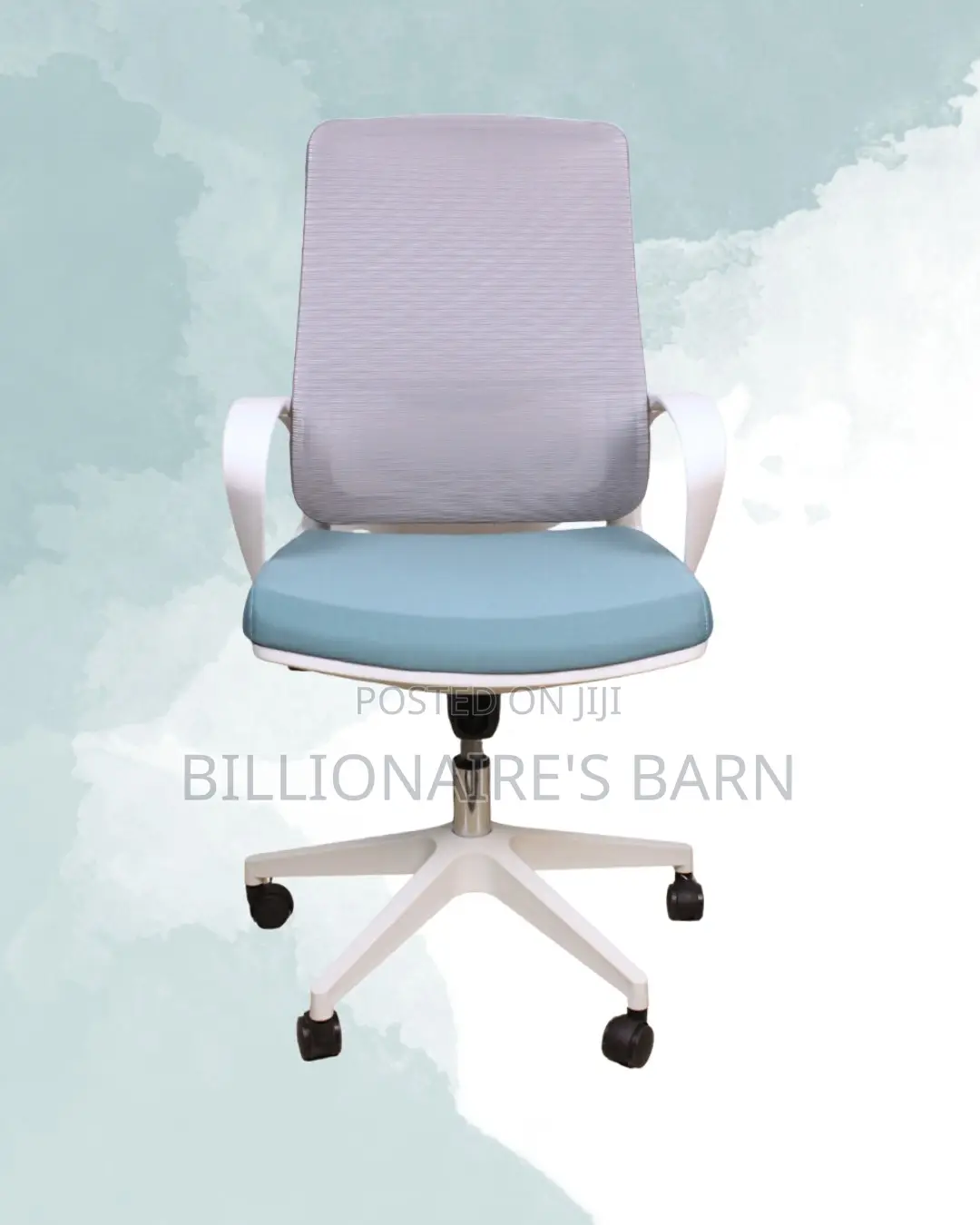 White Ergonomic Mesh Office Chair | Ergonomic High-Density Foam Seat