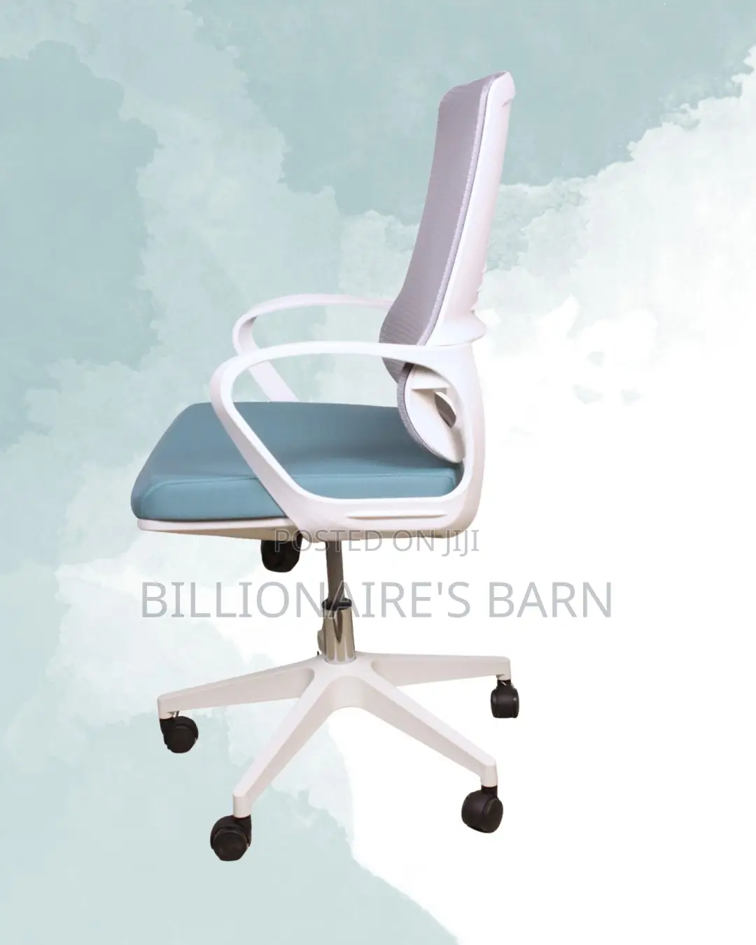 White Ergonomic Mesh Office Chair | Ergonomic High-Density Foam Seat