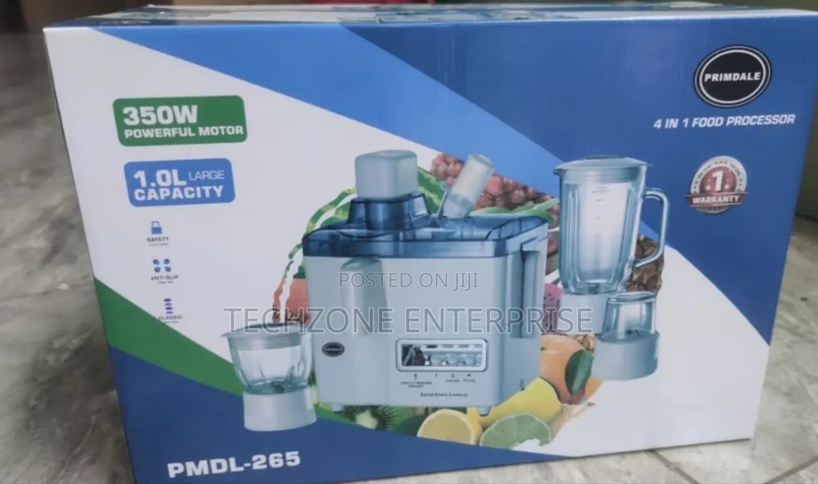 Primdale PMDL-265, 4-in-1 Food Processor
