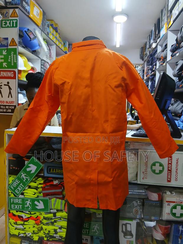 Unique Safety Dust Coats In Orange Colour - main view