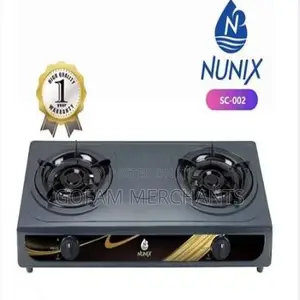Nunix Sc002 Two Burner Table Top Black
