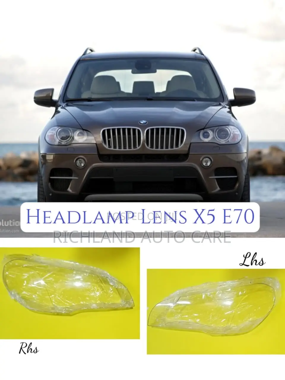 BMW Headlamp Lens X1(E84,F48) X3(F25, G01) X4(F26) X5(E70,F15) X6(F16)