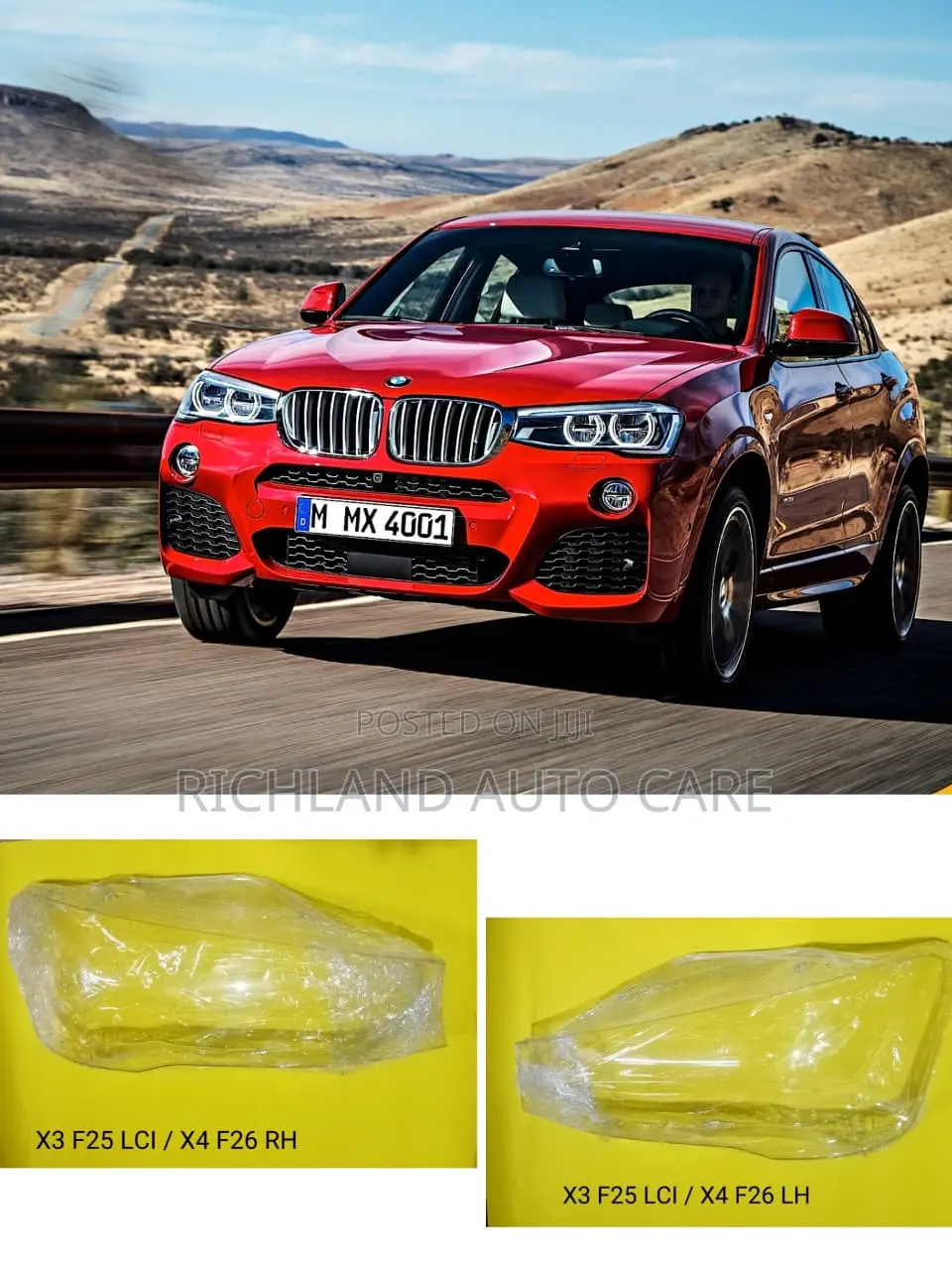 BMW Headlamp Lens X1(E84,F48) X3(F25, G01) X4(F26) X5(E70,F15) X6(F16)