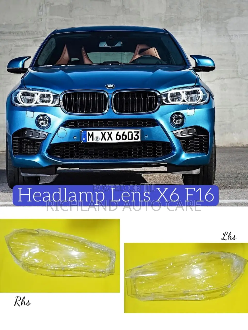 BMW Headlamp Lens X1(E84,F48) X3(F25, G01) X4(F26) X5(E70,F15) X6(F16)