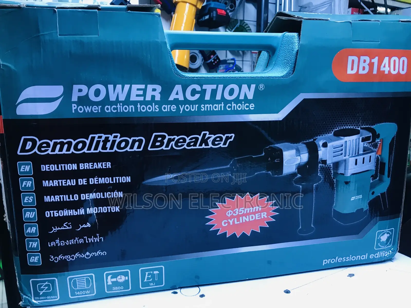 Power Action Demolition Breaker. 1400w