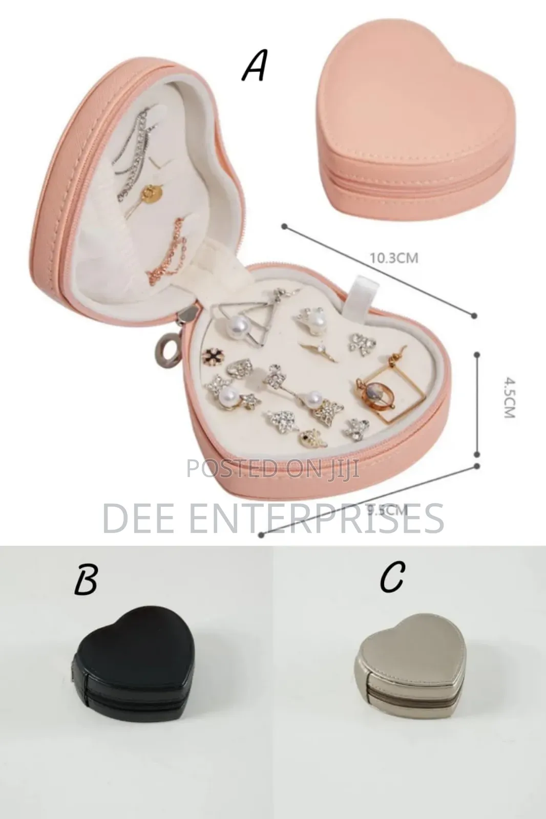 Portable Travel Storage Organizer Jewelry Case