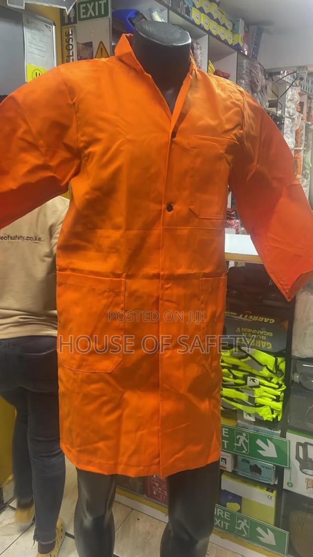 Unique Safety Dust Coats In Orange Colour - thumbnail 3