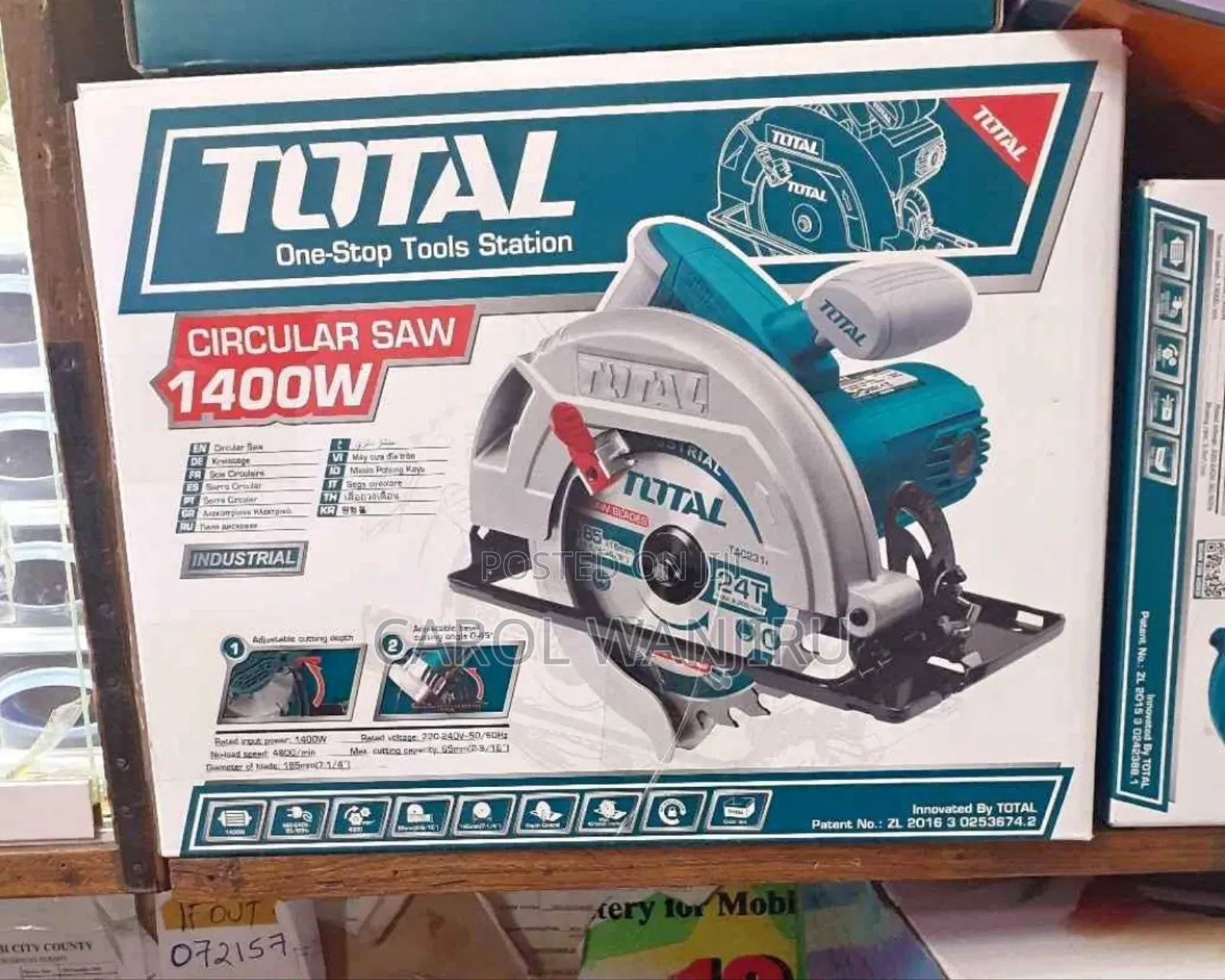 Total 1400w Circular Saw Machine/ Electric Circular Saw Machine