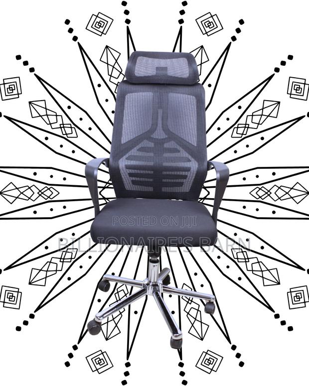 Breathable High Back Mesh Office Chair | Headrest Support - thumbnail 3