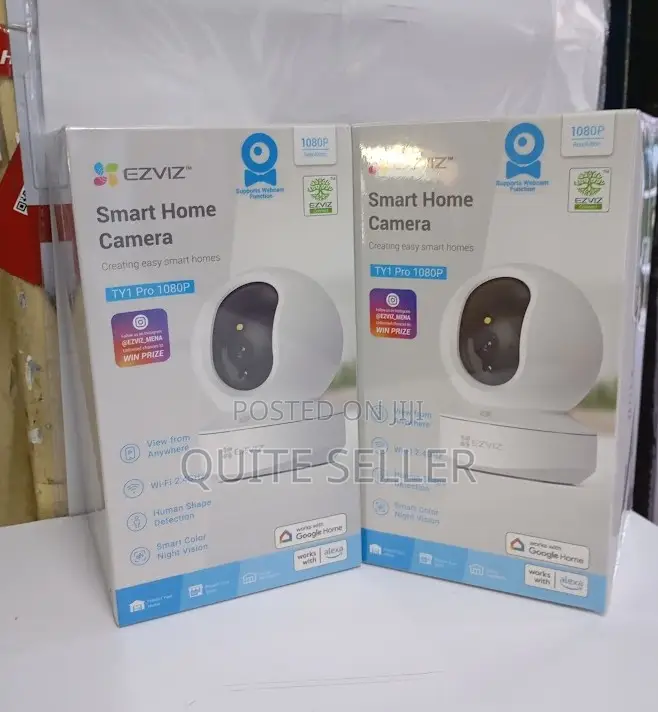 Smart Wi-Fi Pan Tilt Camera 360-Degree Ezviz Ty1 - Zero Blind Spots