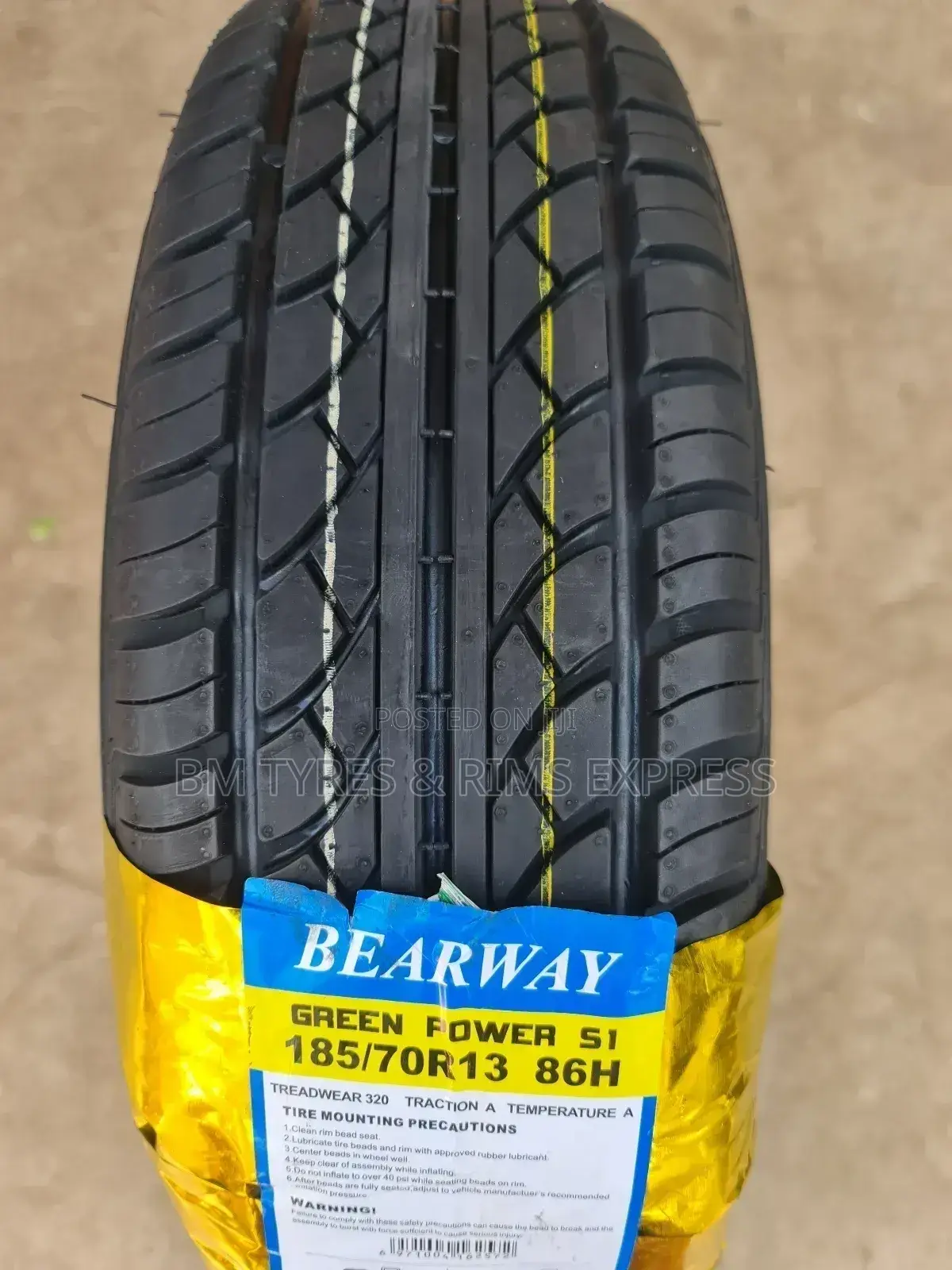 185 /70 R13 Bearway Tyres.