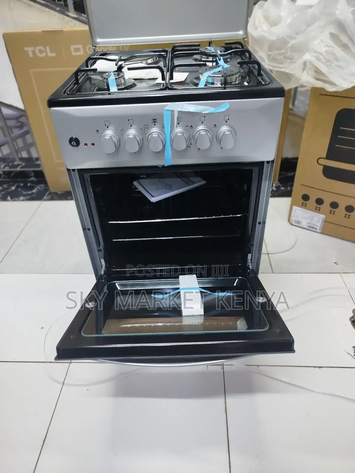 Von Standing Cooker 50×50 Cm 3 Gas 1 Electric